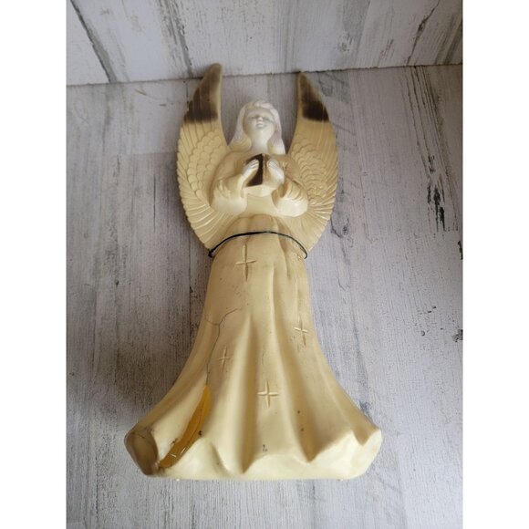 Vintage AS IS angel cherub blow mold Christmas home decor - Picture 1 of 9